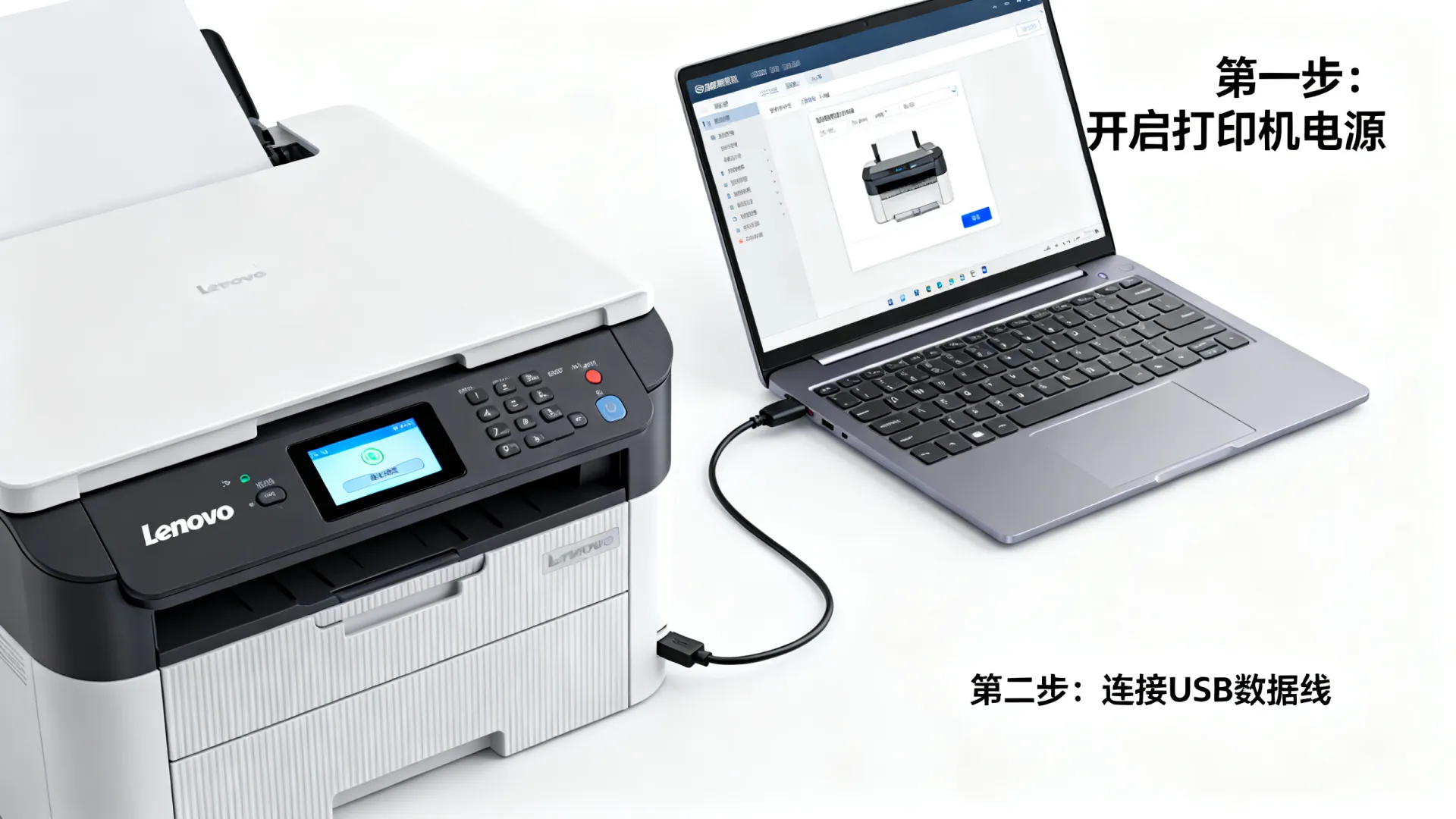 联想打印机连接电脑视频教程