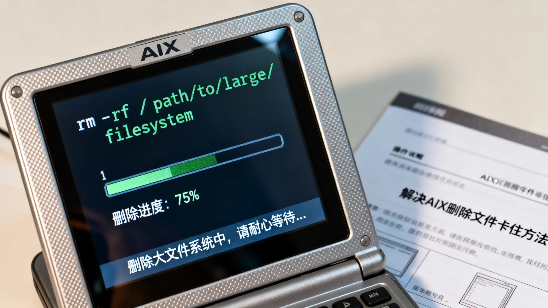 aix删除大文件系统卡住