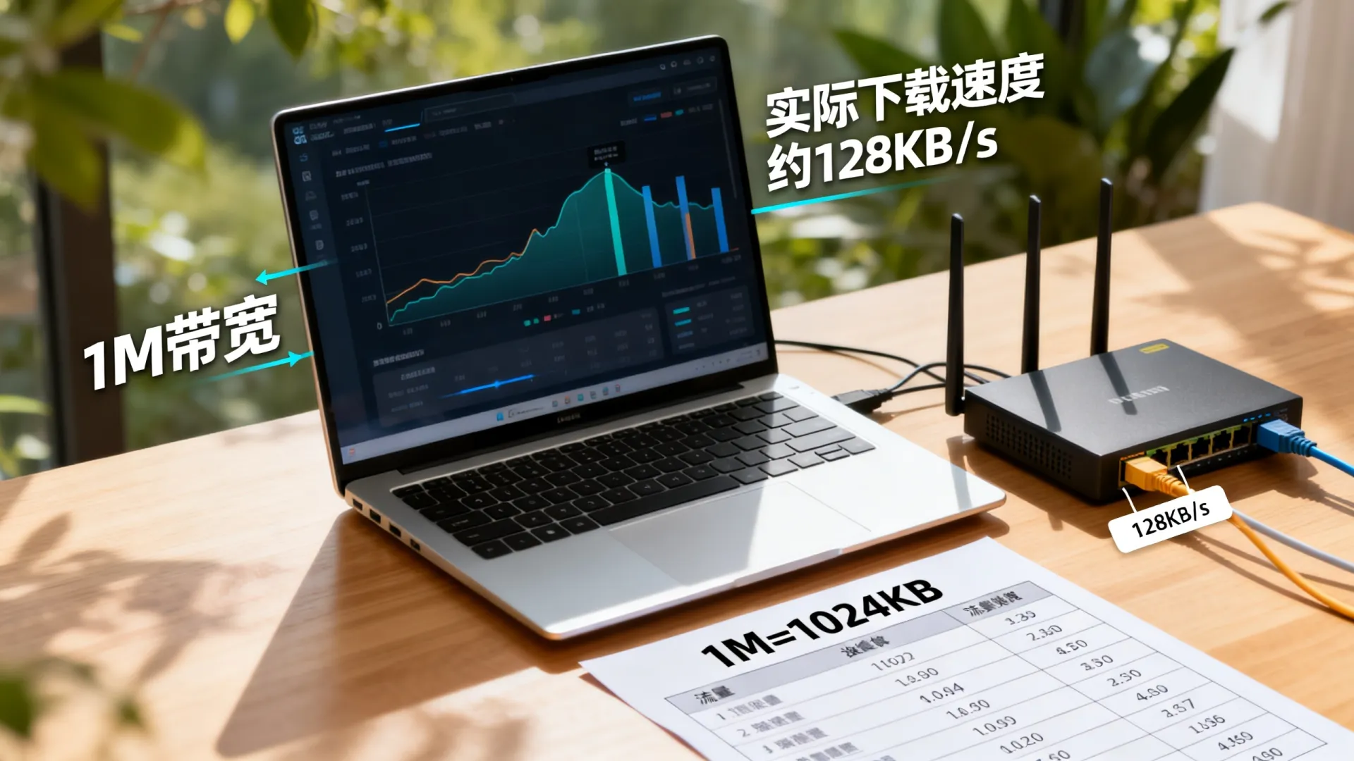 带宽1M等于多少流量?一次讲清楚 带宽1M等于多少流量