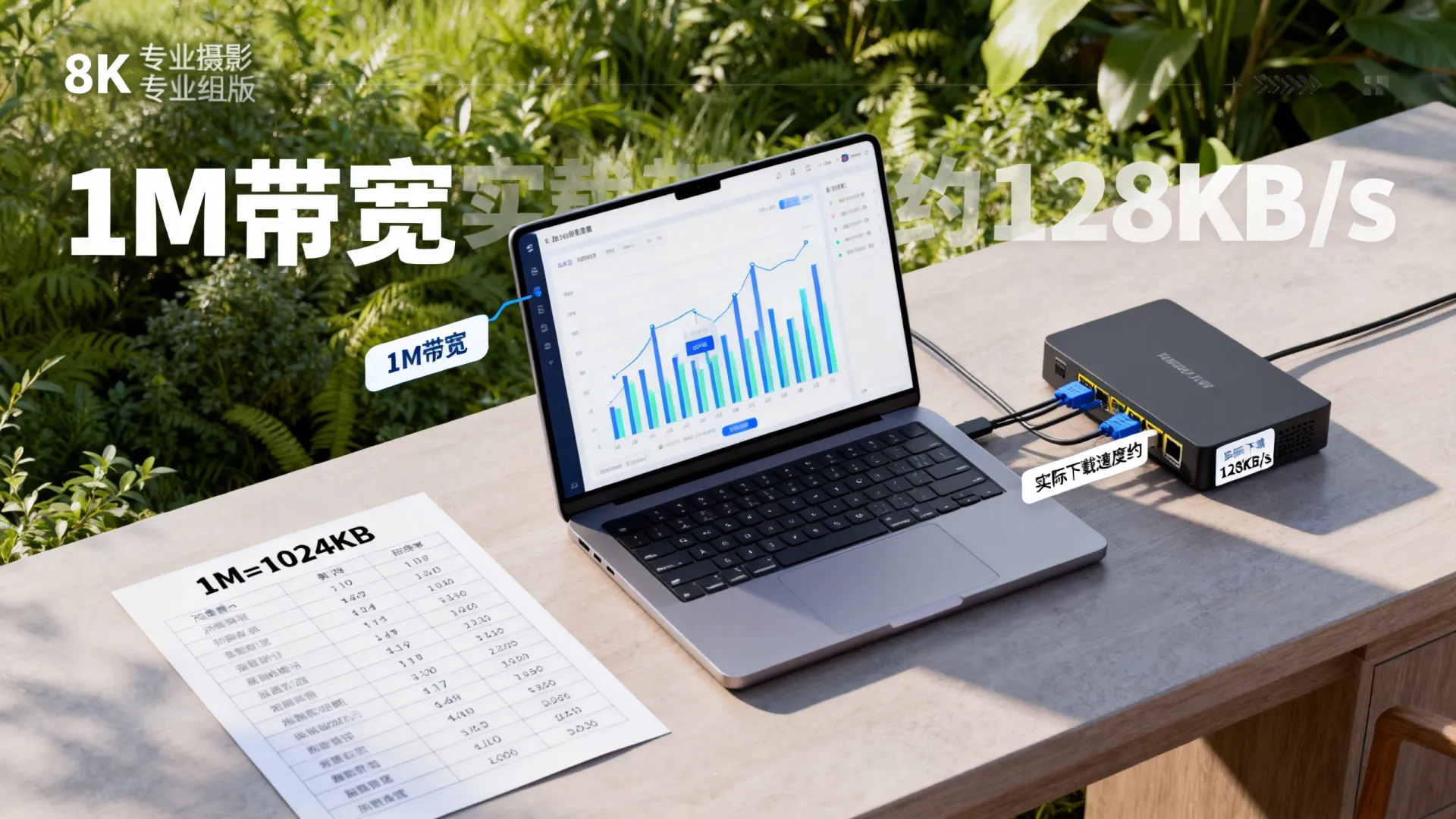 带宽1M等于多少流量?一次讲清楚 带宽1M等于多少流量