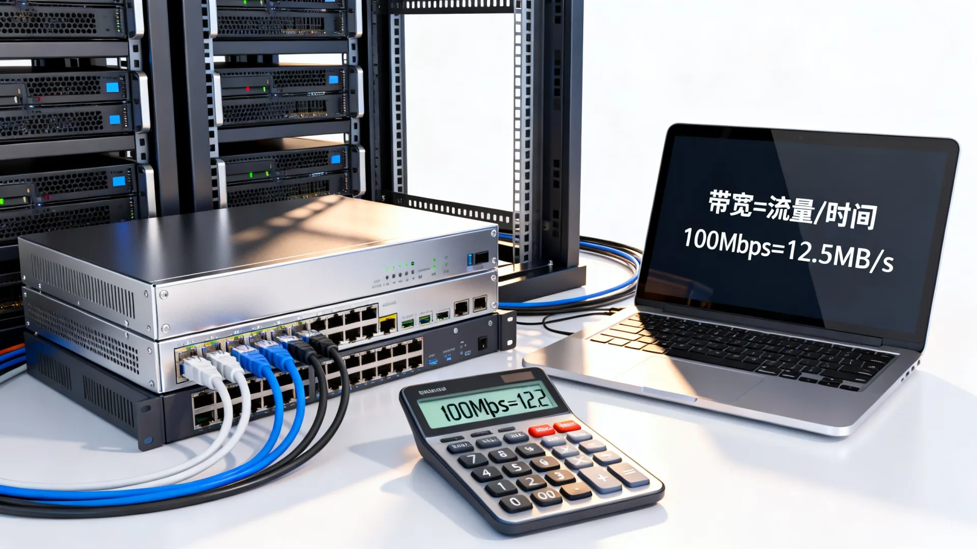 服务器带宽流量换算,3分钟学会 服务器带宽流量换算