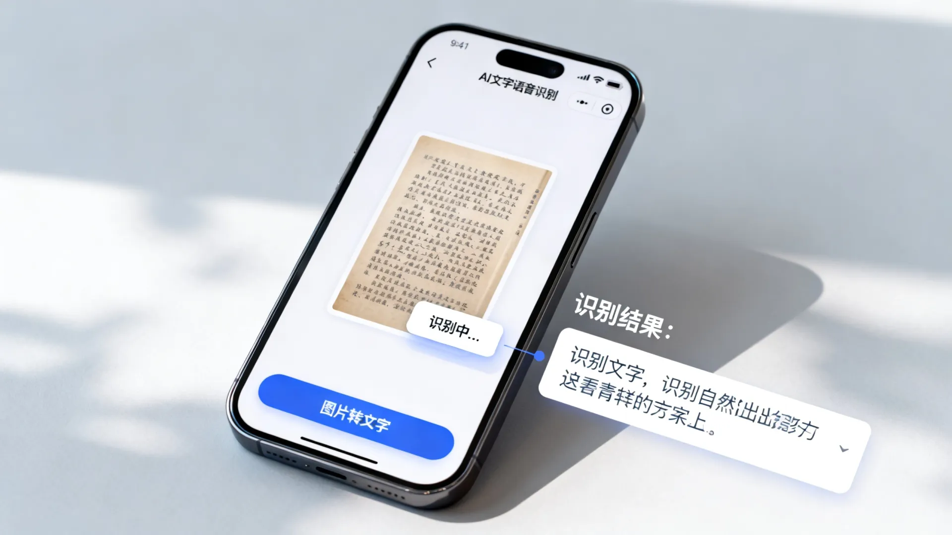 ai文字语音识别图片识别