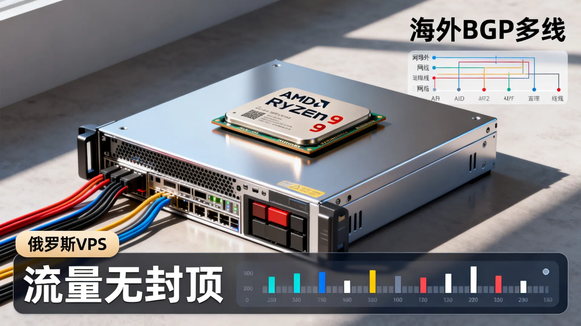 海外BGP多线 俄罗斯VPS - AMD Ryzen 9,流量无封顶,立减 海外BGP多线 俄罗斯VPS