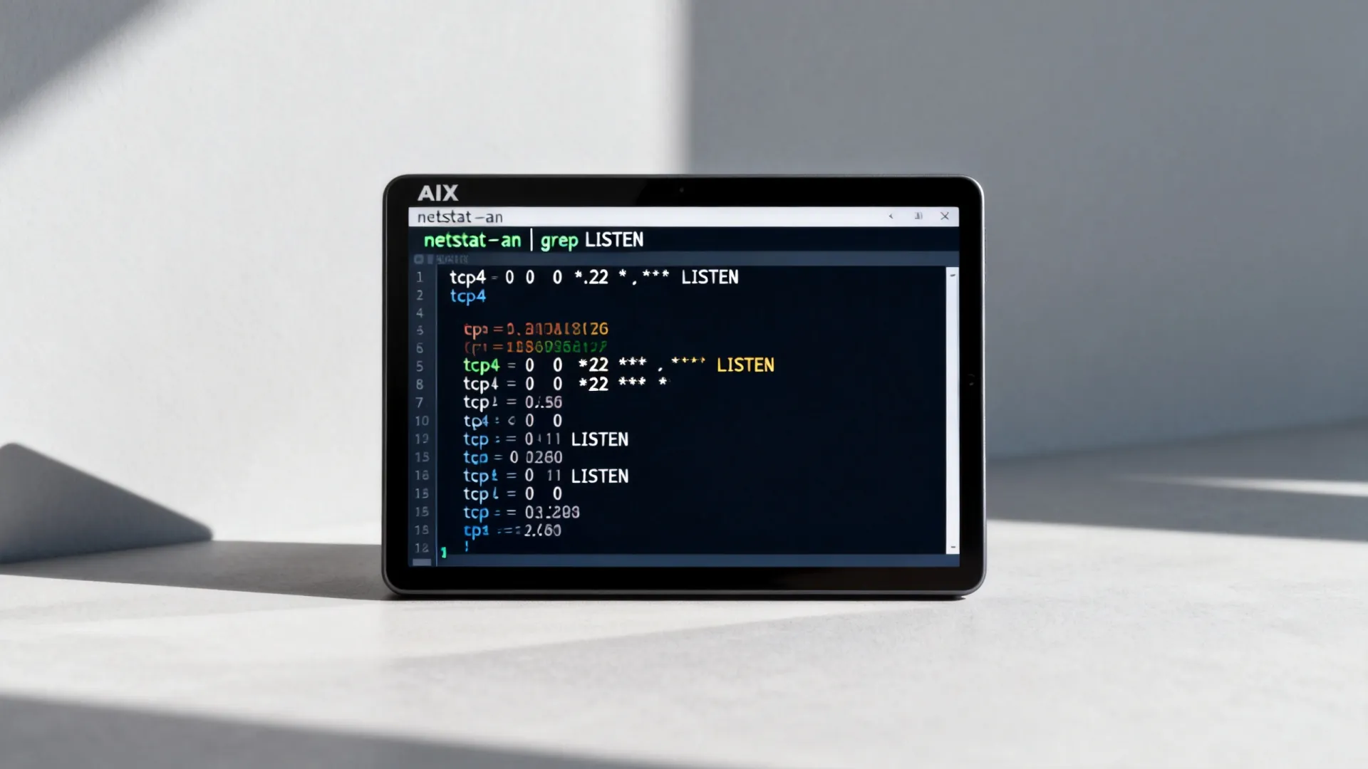 aix查看使用中的端口号 aix查看使用中的端口号