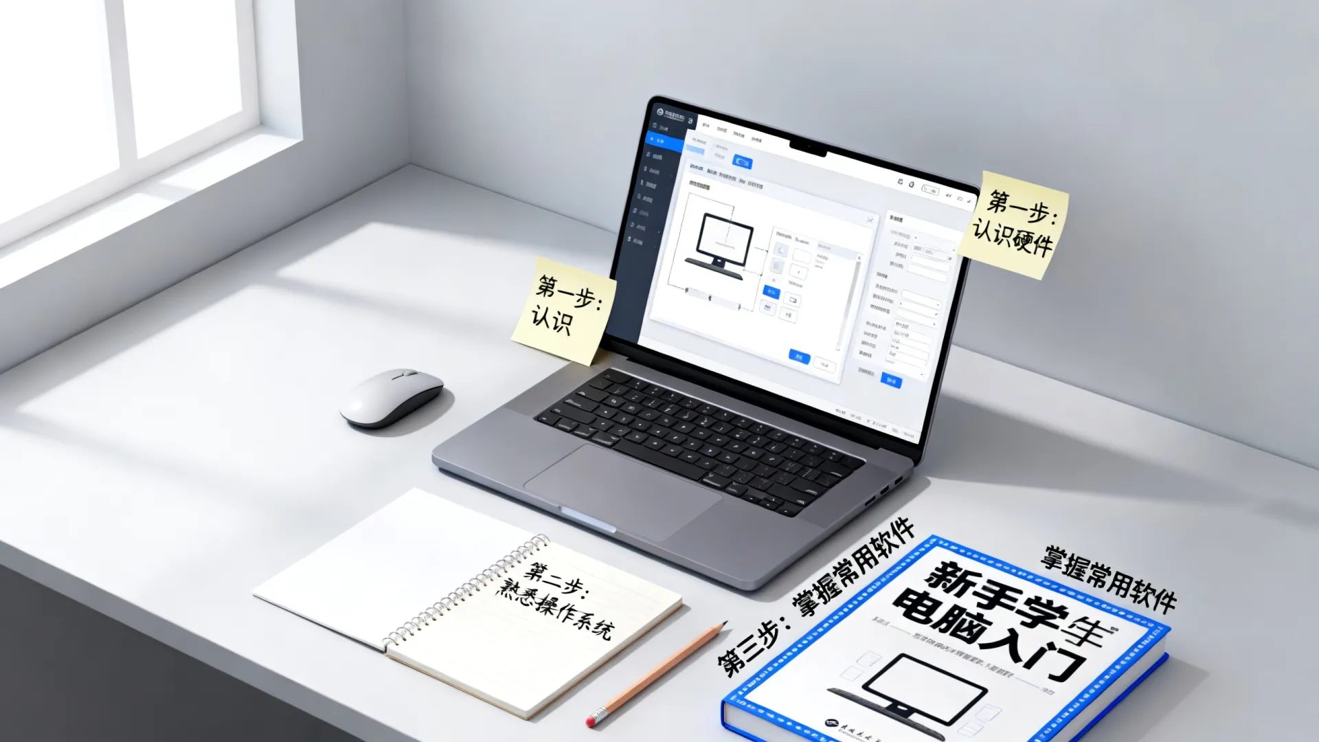电脑怎样从零开始学