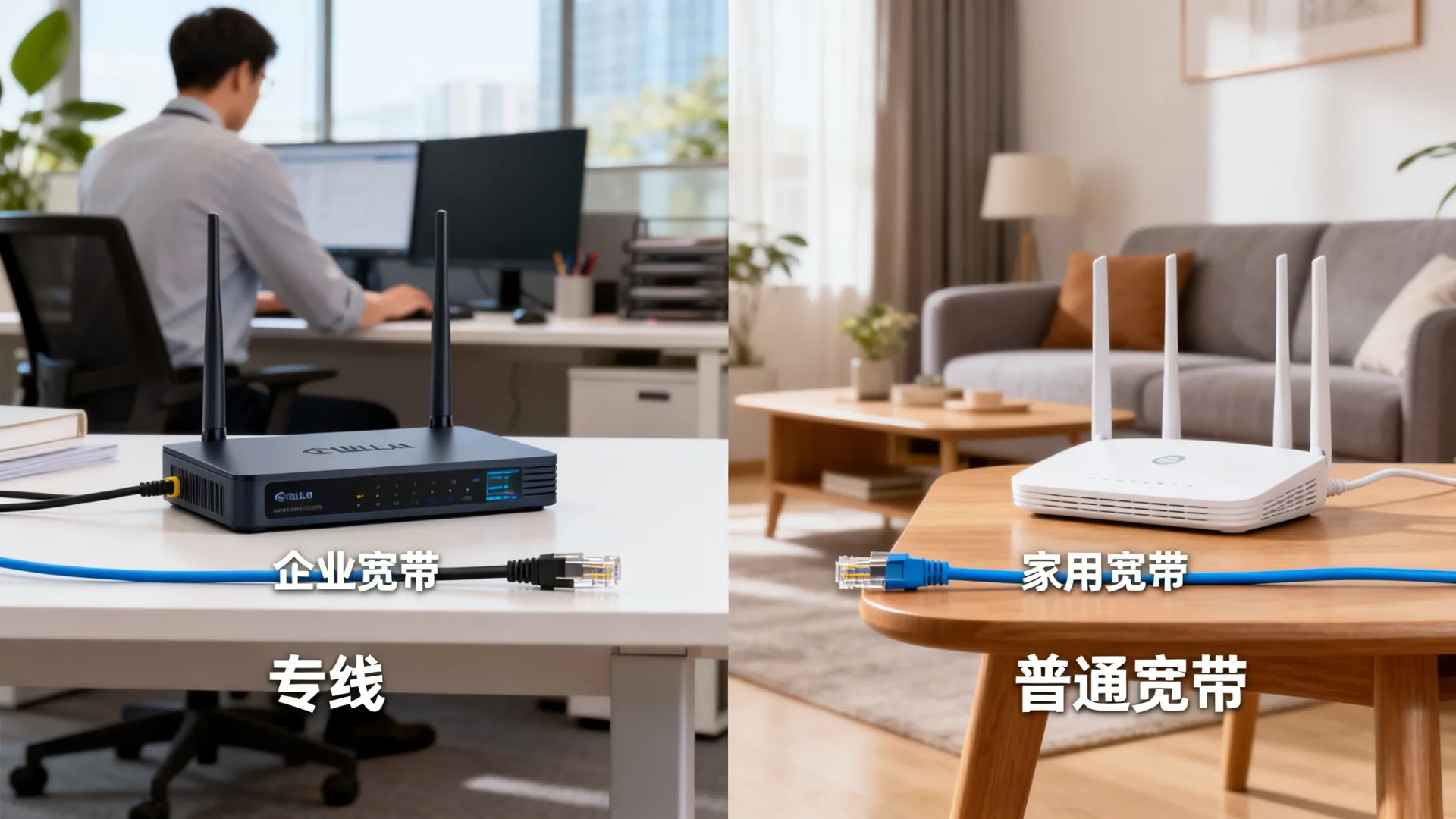 专线和普通宽带区别?一根网线的事 专线和普通宽带区别