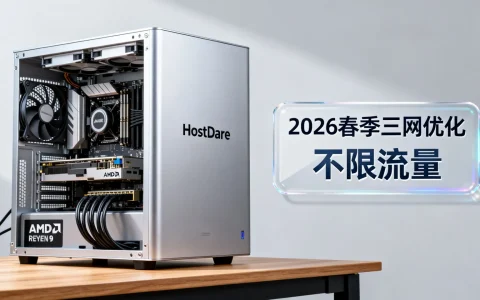 2026春季HostDare三网优化怎么样，海外AMD Ryzen 9不限流量VPS推荐