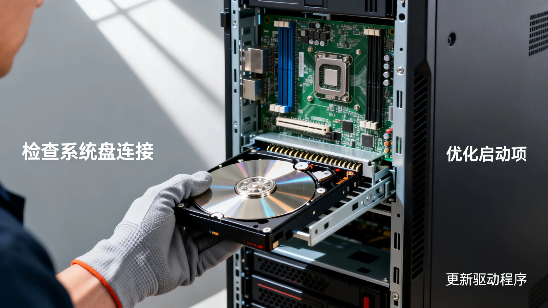 服务器更换系统盘后巨卡
