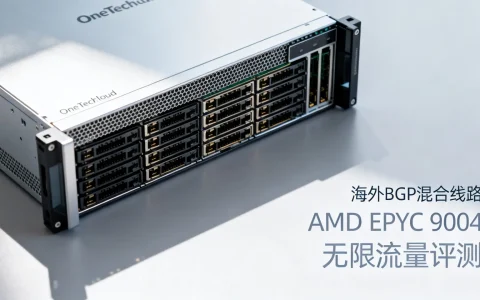 OneTechCloud海外BGP混合线路怎么样？AMD EPYC 9004无限流量评测