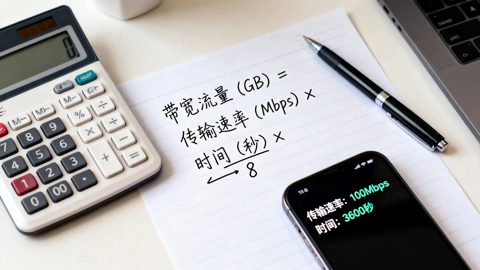 带宽流量怎么计算