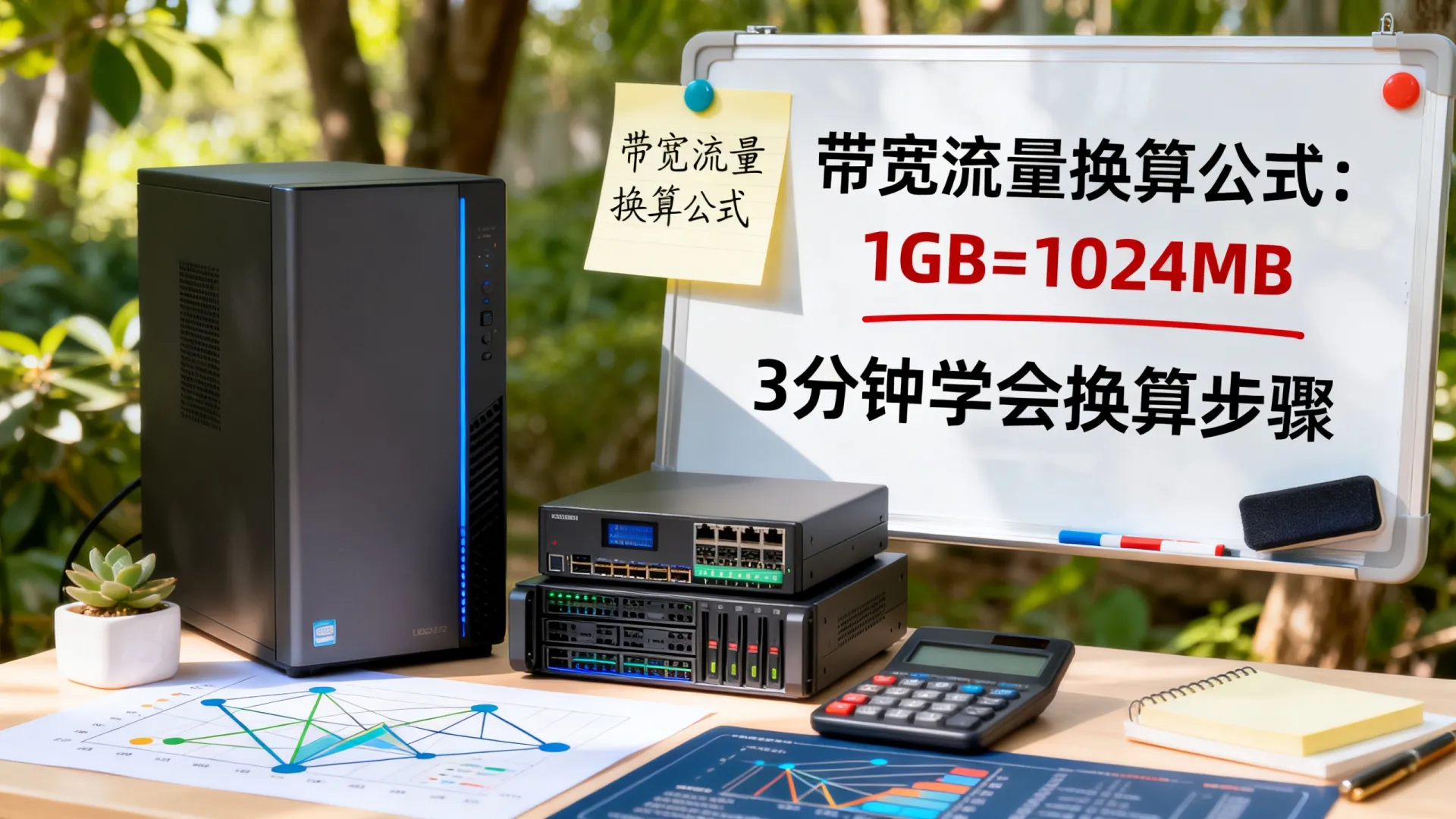 服务器带宽流量换算,3分钟学会 服务器带宽流量换算