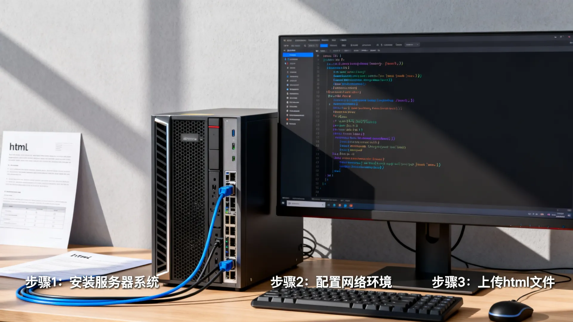 服务器搭建网站html