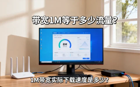 带宽1M等于多少流量？1M带宽实际下载速度是多少？