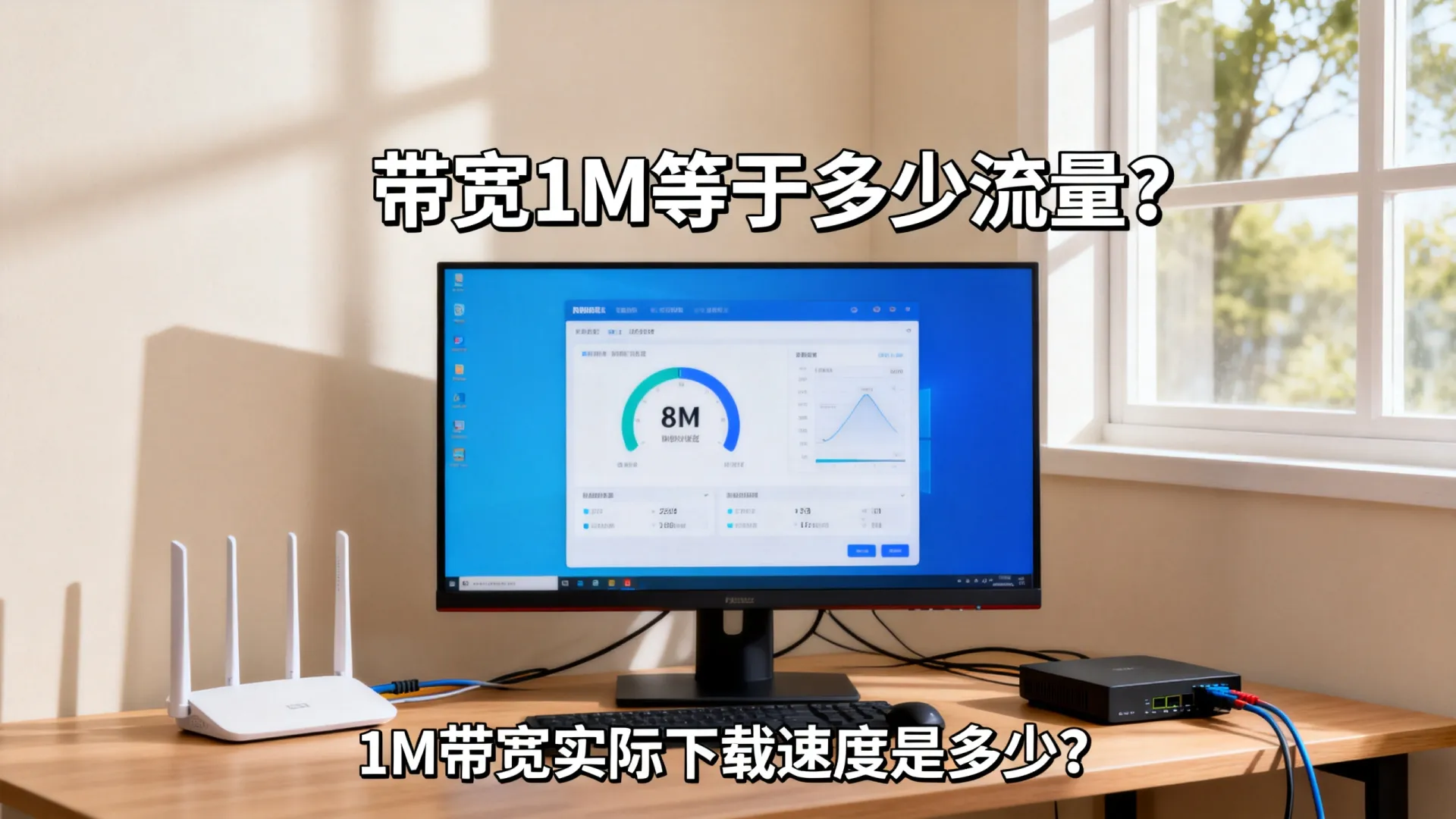 带宽1M等于多少流量?一次讲清楚 带宽1M等于多少流量