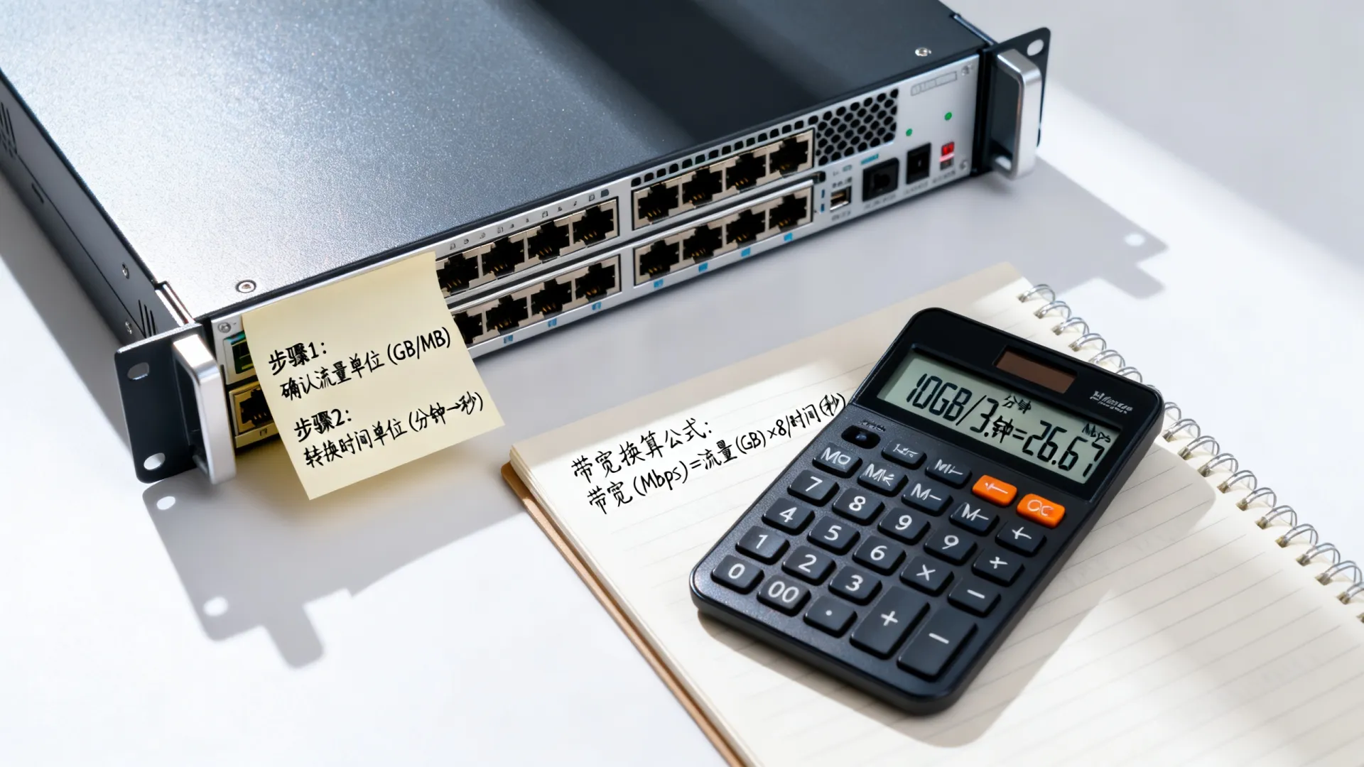 服务器带宽流量换算,3分钟学会 服务器带宽流量换算
