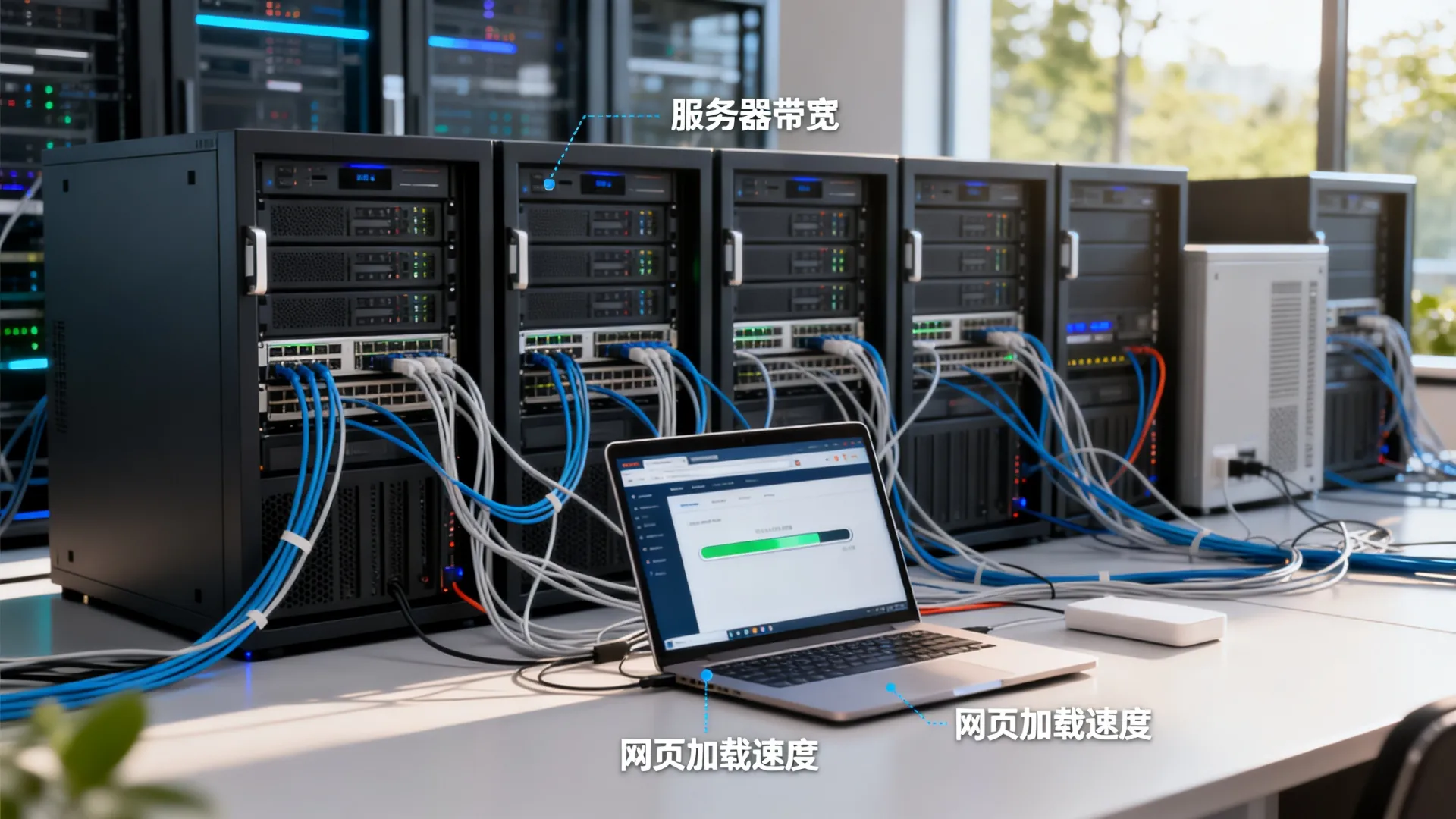 网站打开慢是服务器带宽不够吗