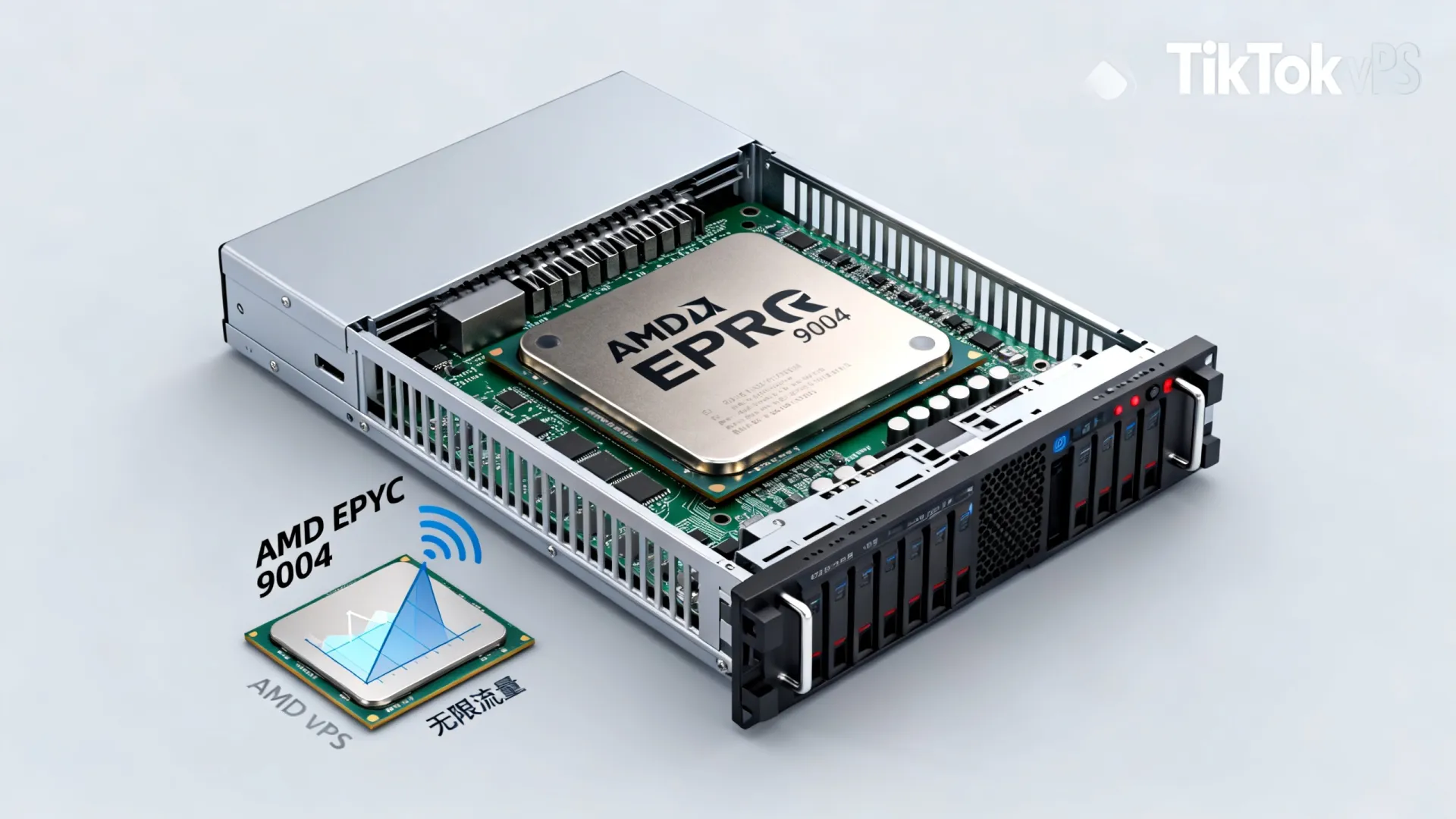 2026年 海外三网优化 Tiktok vps - AMD EPYC 9004,无限流量 2026年 海外三网优化 Tiktok vps