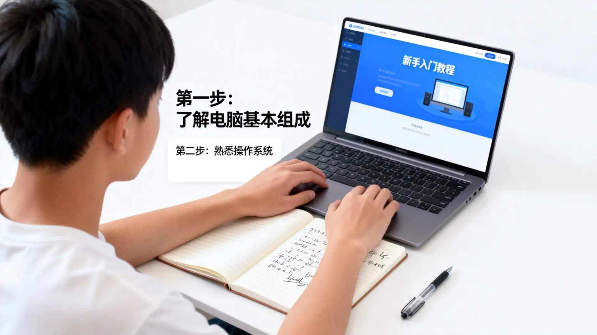 一点不懂电脑的怎么学 一点不懂电脑的怎么学