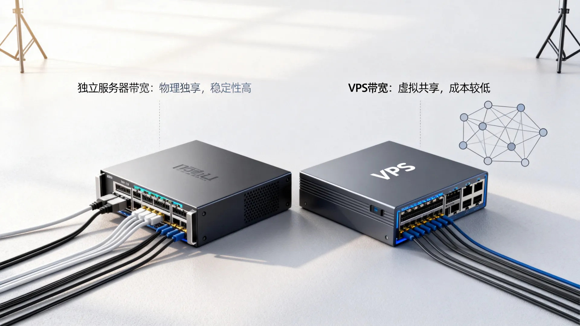 独立服务器带宽和VPS带宽区别在哪? 独立服务器带宽和VPS带宽区别在哪