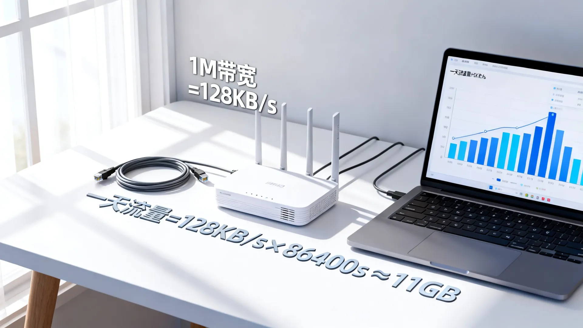 带宽1M等于多少流量?一次讲清楚 带宽1M等于多少流量