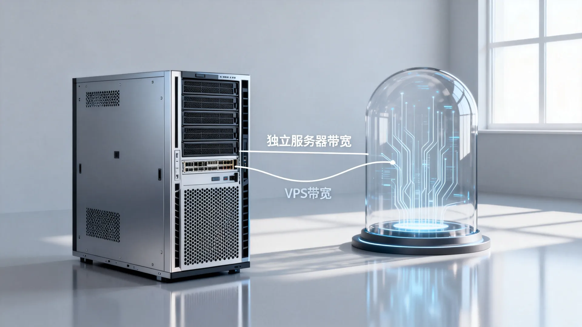独立服务器带宽和VPS带宽区别在哪? 独立服务器带宽和VPS带宽区别在哪