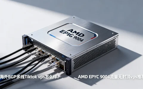 海外BGP多线Tiktok vps怎么样？AMD EPYC 9004流量无封顶vps推荐