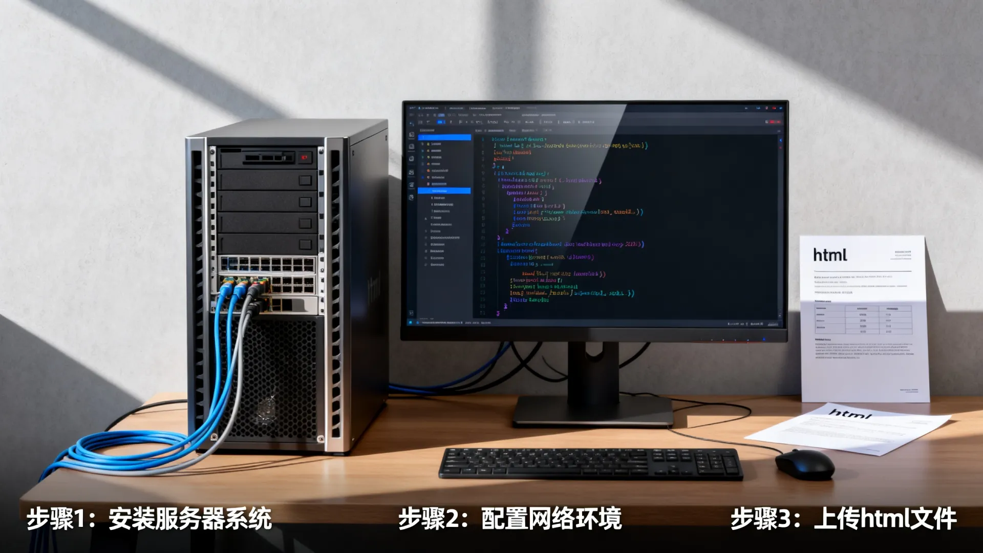 服务器搭建网站html