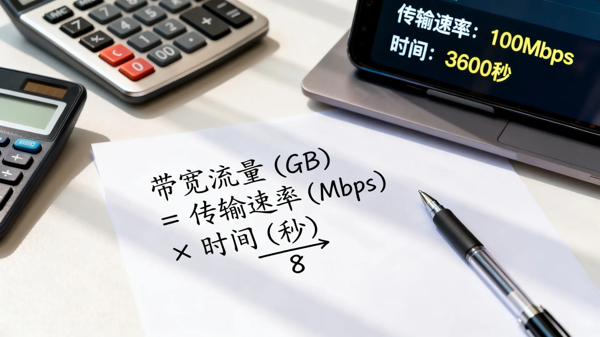 带宽流量怎么计算