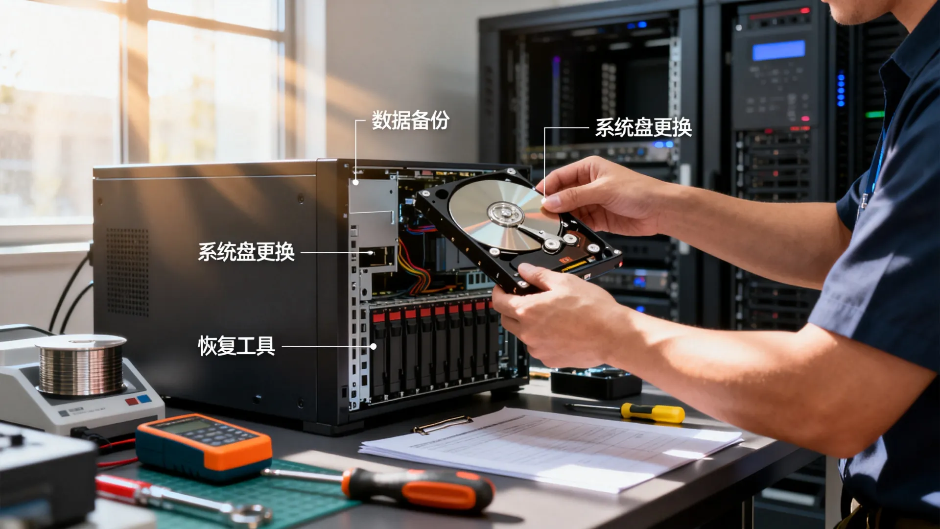 服务器更换系统盘数据丢失