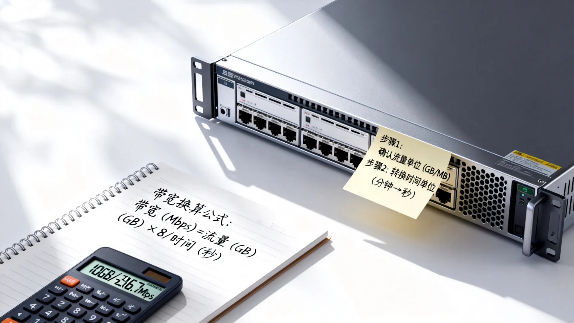服务器带宽流量换算,3分钟学会 服务器带宽流量换算