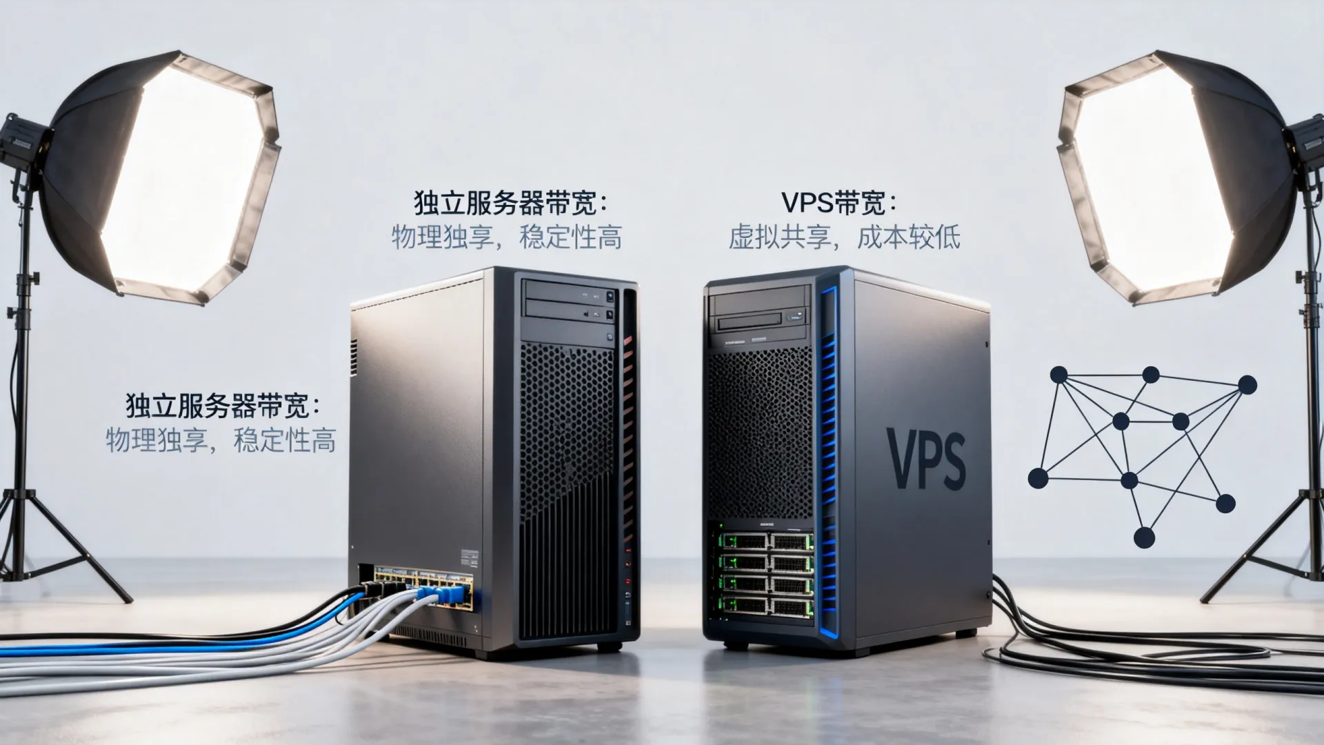 独立服务器带宽和VPS带宽区别在哪? 独立服务器带宽和VPS带宽区别在哪