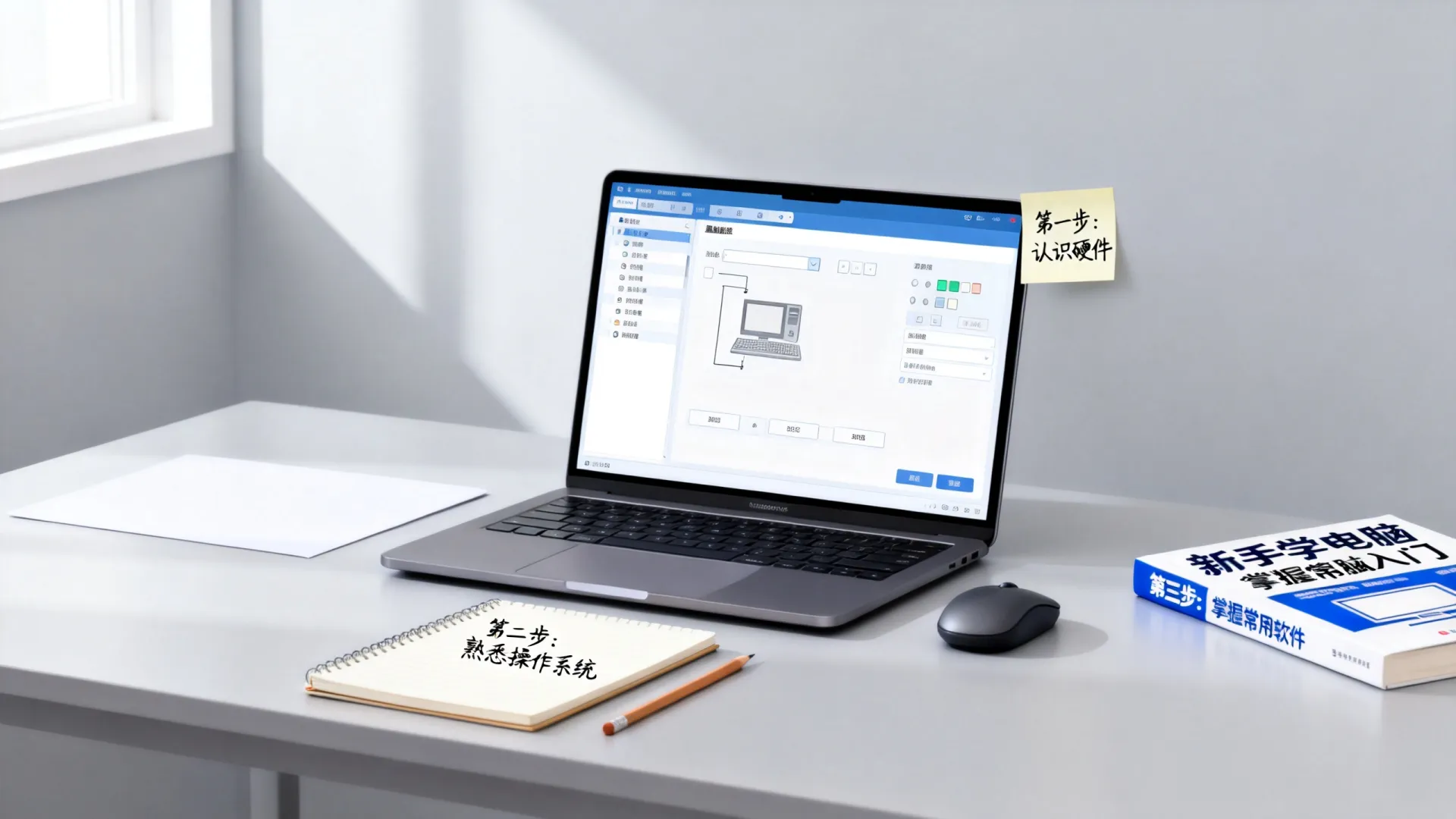 电脑怎样从零开始学