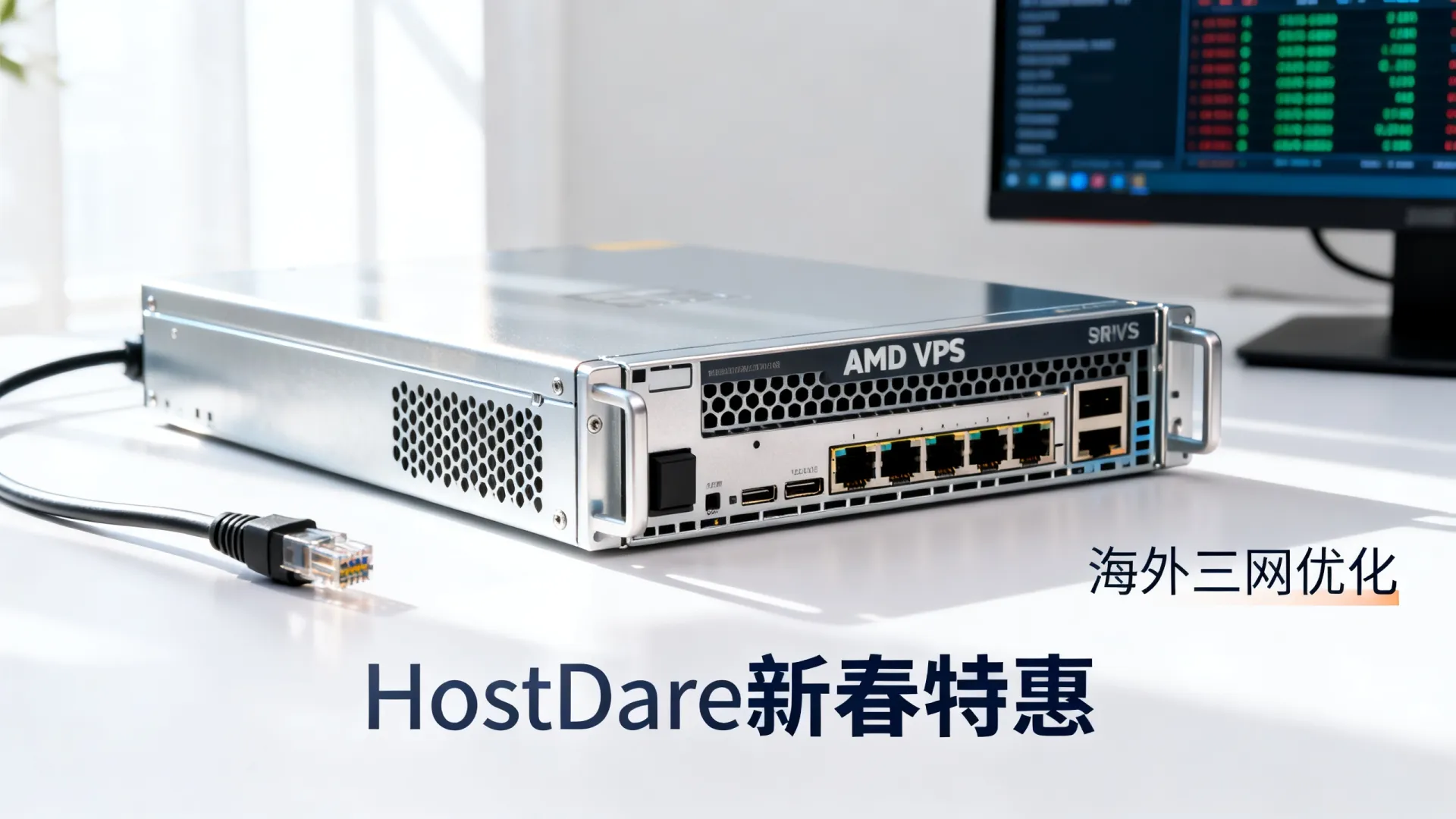 新春特惠 海外三网优化 HostDare