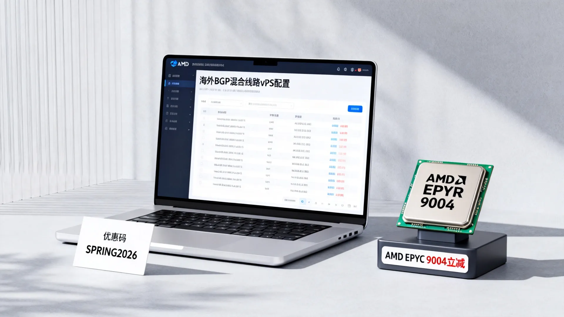 2026春季 海外BGP混合线路 vps优惠码 - AMD EPYC 9004,流量用不完,立减 2026春季 海外BGP混合线路 vps优惠码