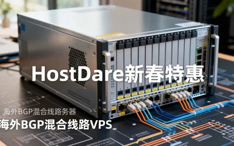 HostDare新春特惠怎么样？海外BGP混合线路VPS推荐