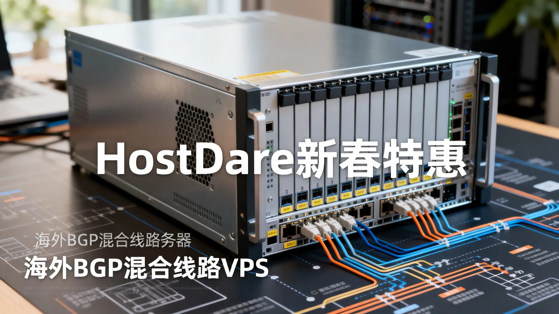新春特惠 海外BGP混合线路 HostDare - DDR5内存,流量无封顶,免费赠送 新春特惠 海外BGP混合线路 HostDare