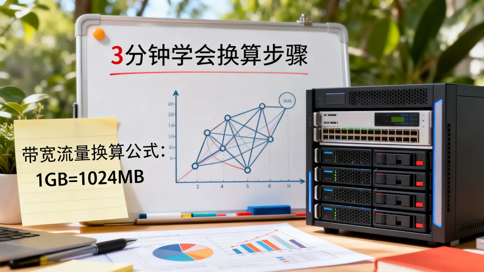 服务器带宽流量换算,3分钟学会 服务器带宽流量换算