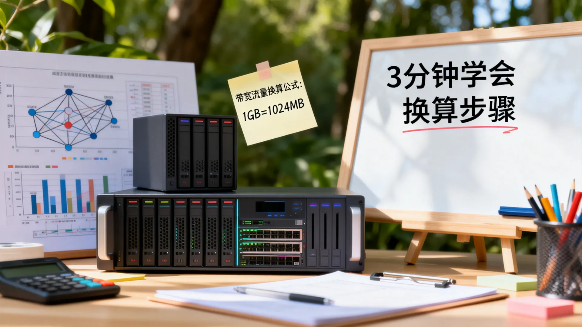 服务器带宽流量换算,3分钟学会 服务器带宽流量换算