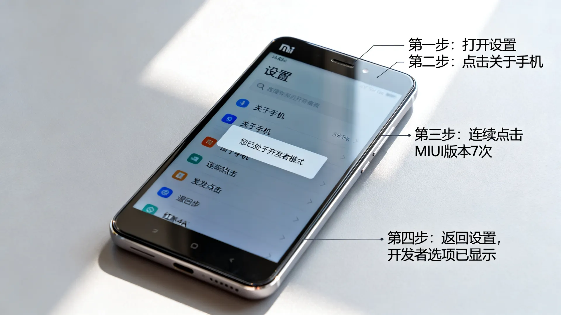 红米4a 开发者选项 红米4a 开发者选项