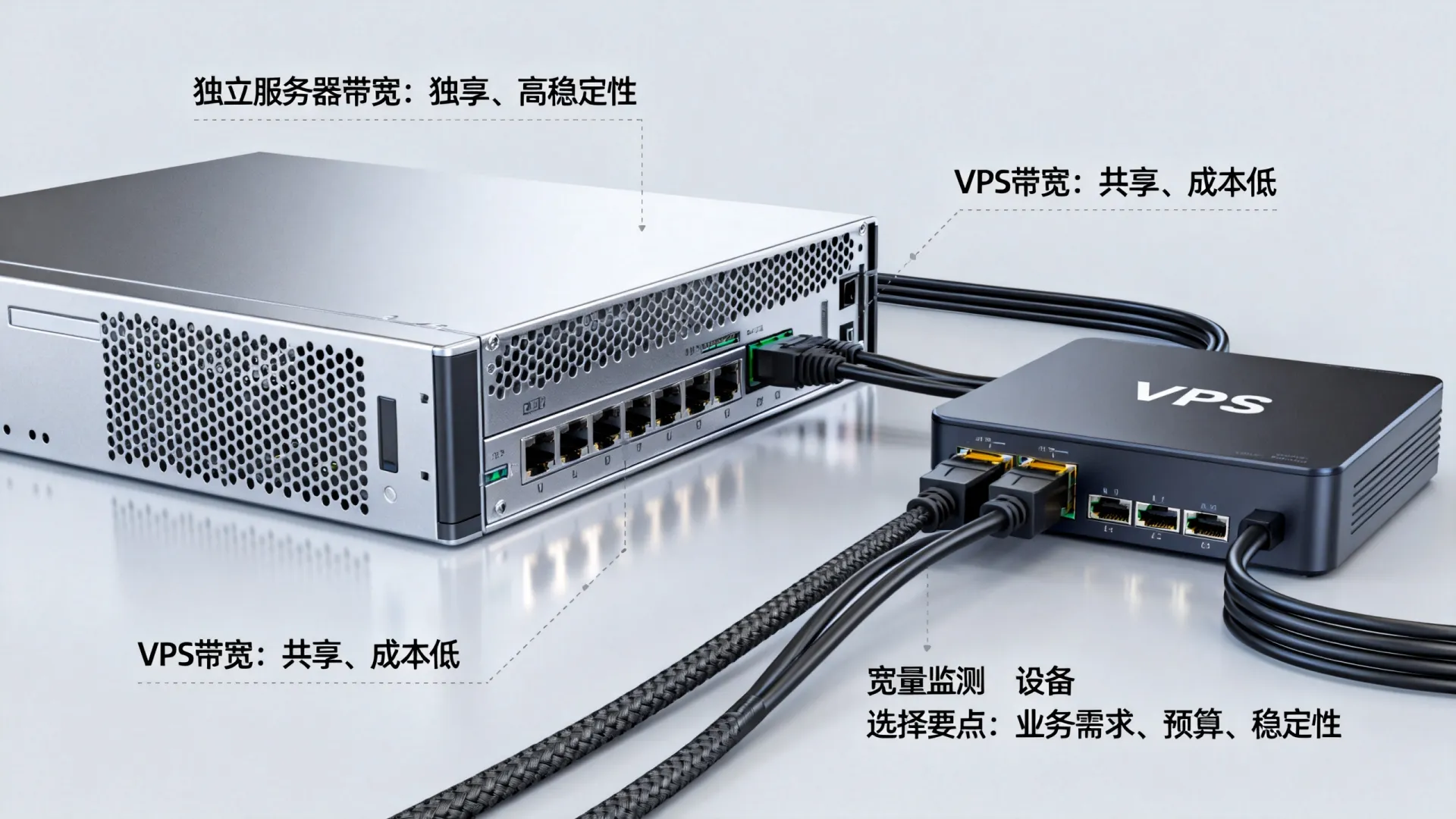 独立服务器带宽和VPS带宽区别在哪? 独立服务器带宽和VPS带宽区别在哪