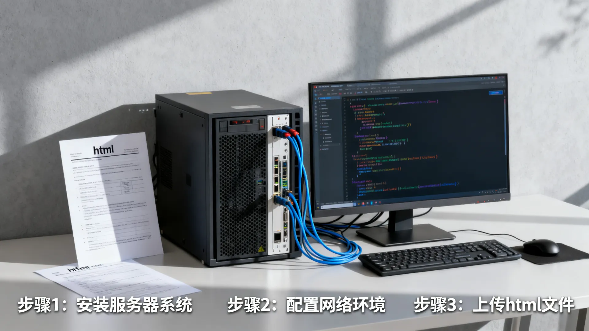 服务器搭建网站html