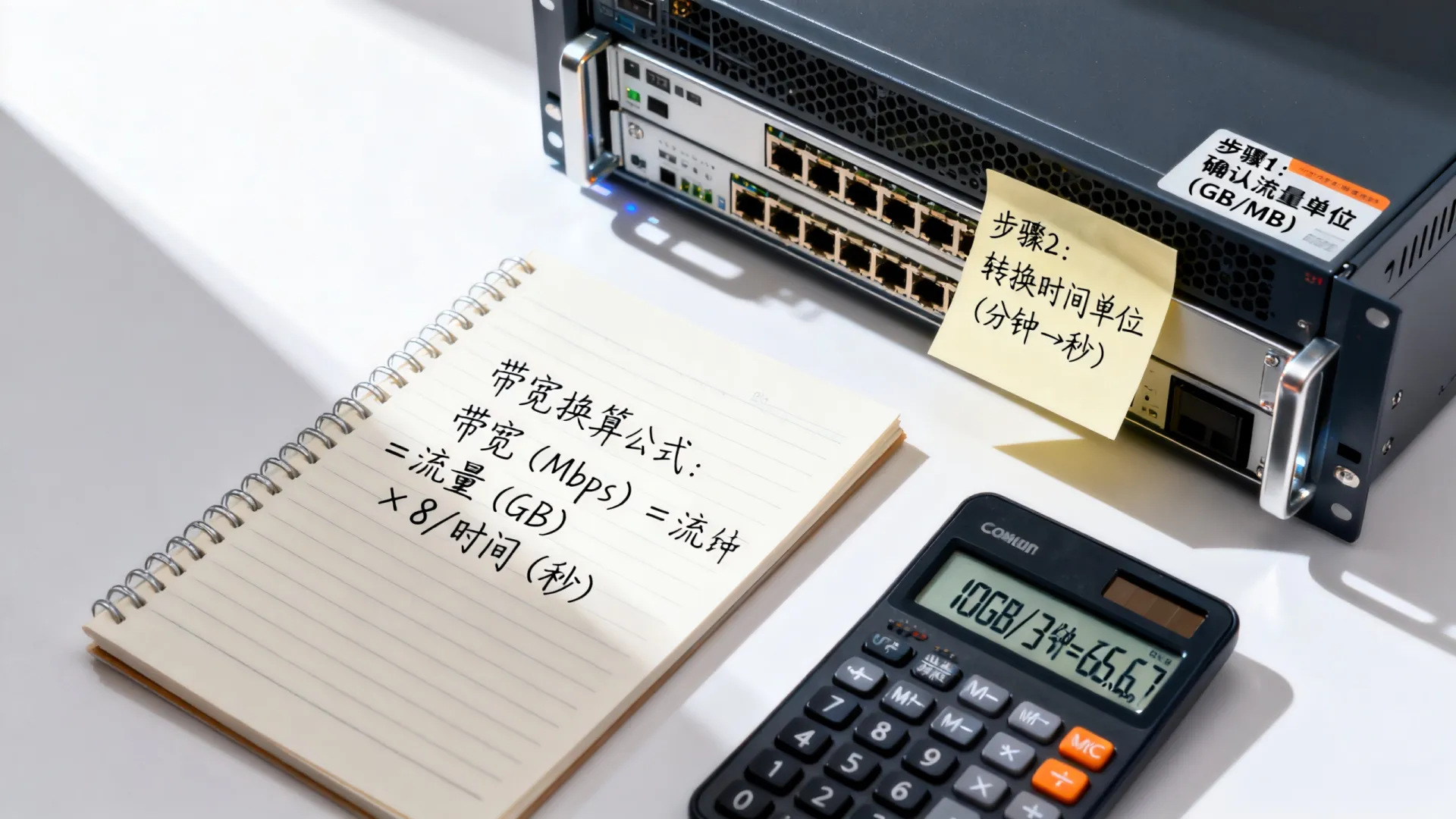 服务器带宽流量换算,3分钟学会 服务器带宽流量换算