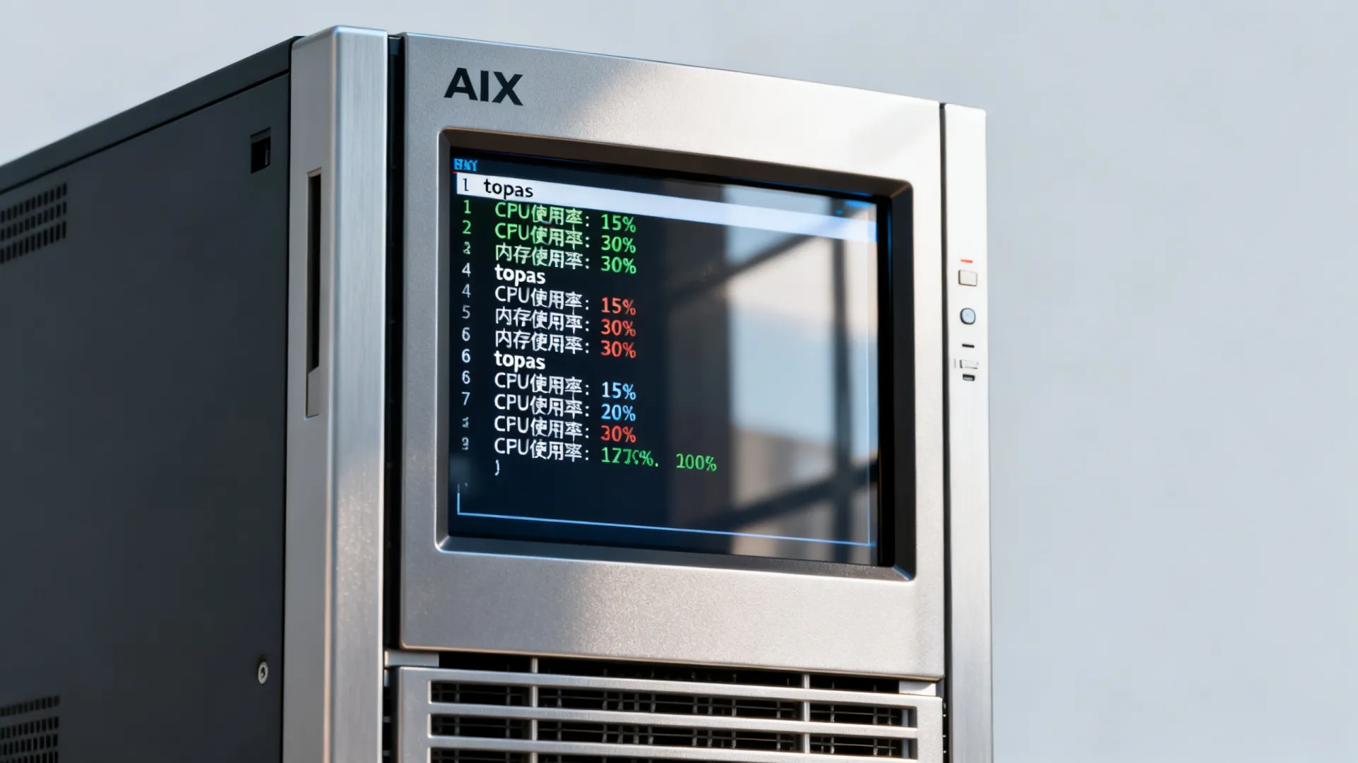 aix查看服务器cpu内存使用情况