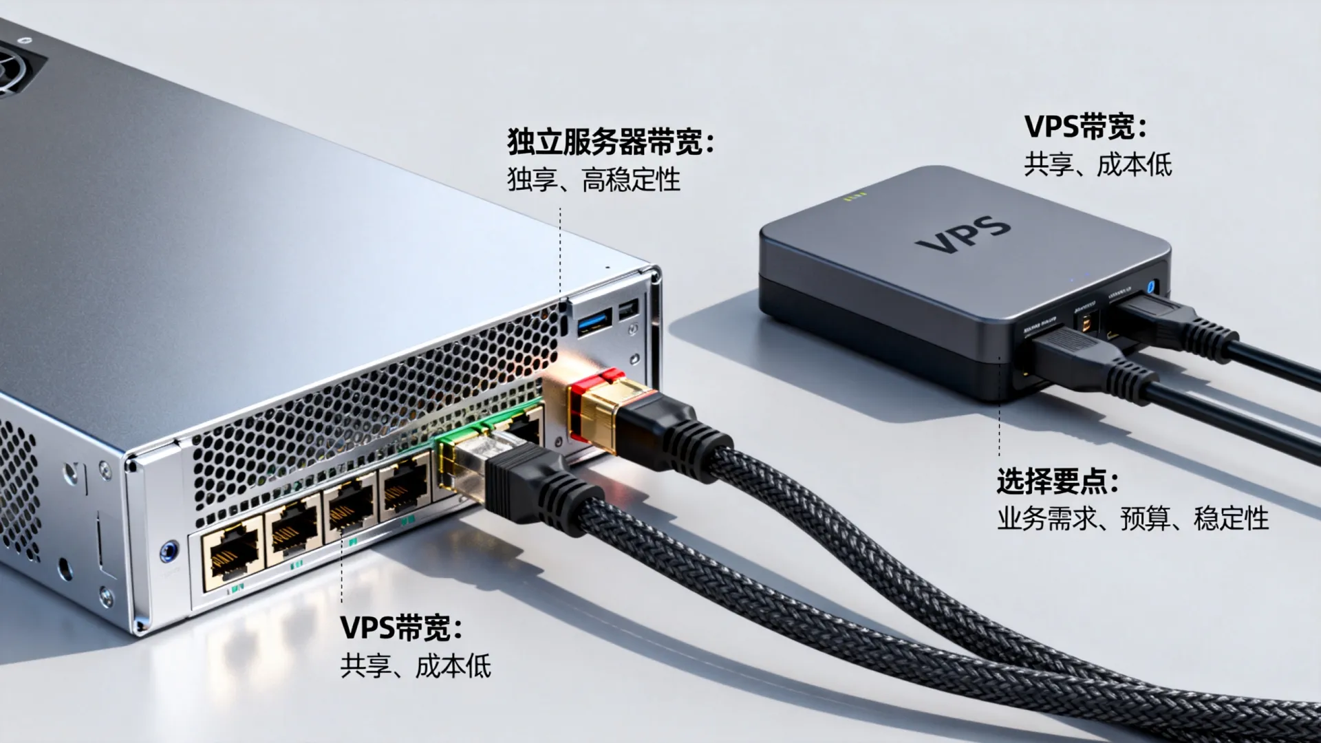 独立服务器带宽和VPS带宽区别在哪? 独立服务器带宽和VPS带宽区别在哪