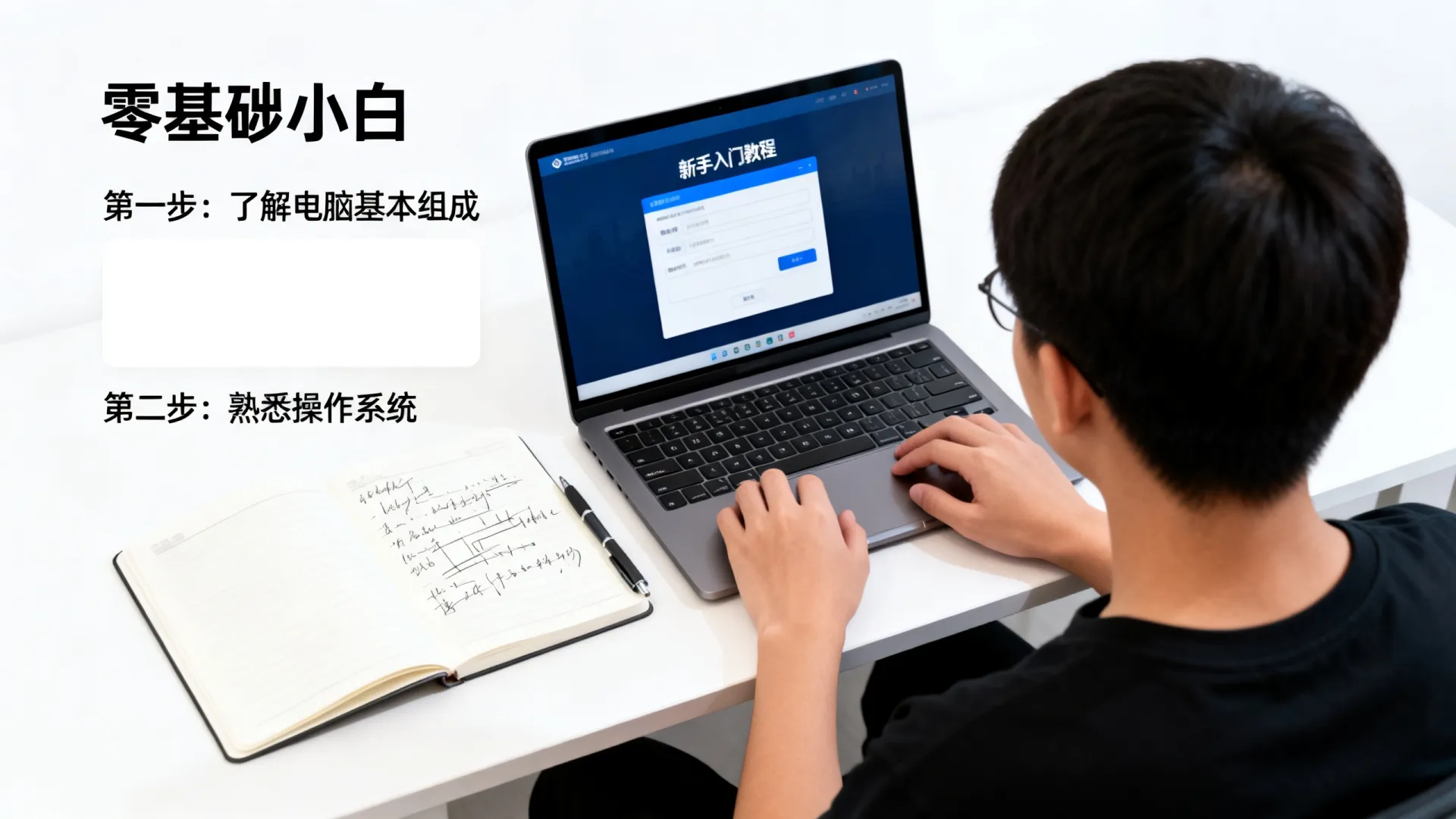 一点不懂电脑的怎么学 一点不懂电脑的怎么学