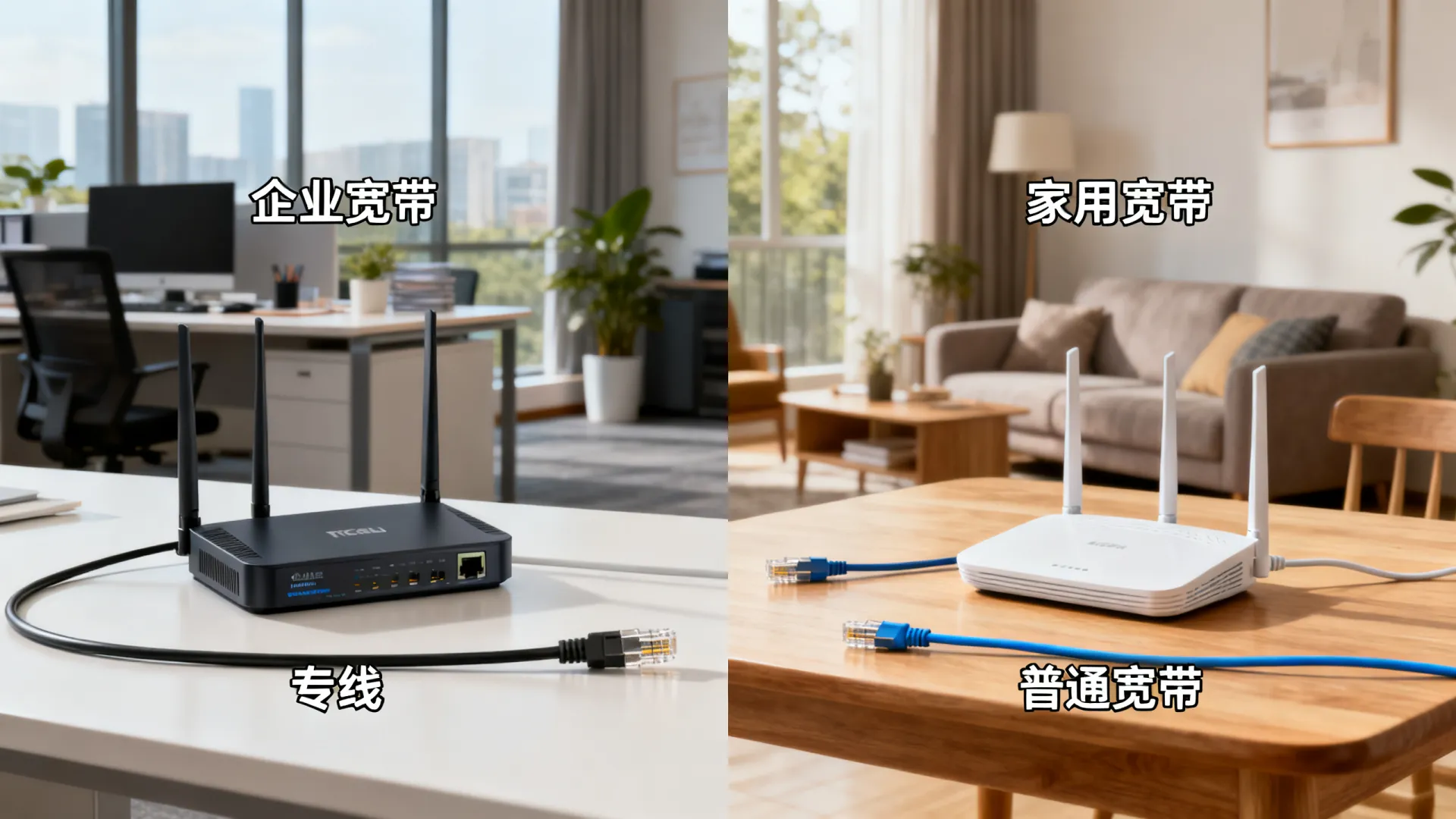 专线和普通宽带区别?一根网线的事 专线和普通宽带区别