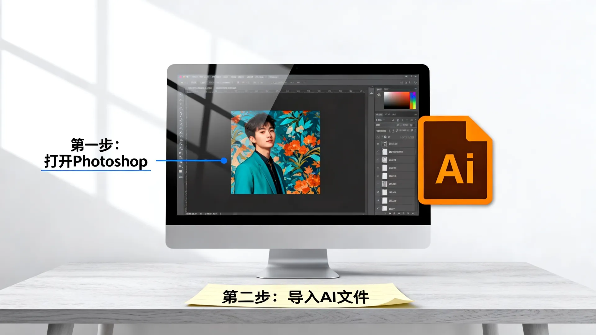ai中图怎么能么导入ps ai中图怎么能么导入ps