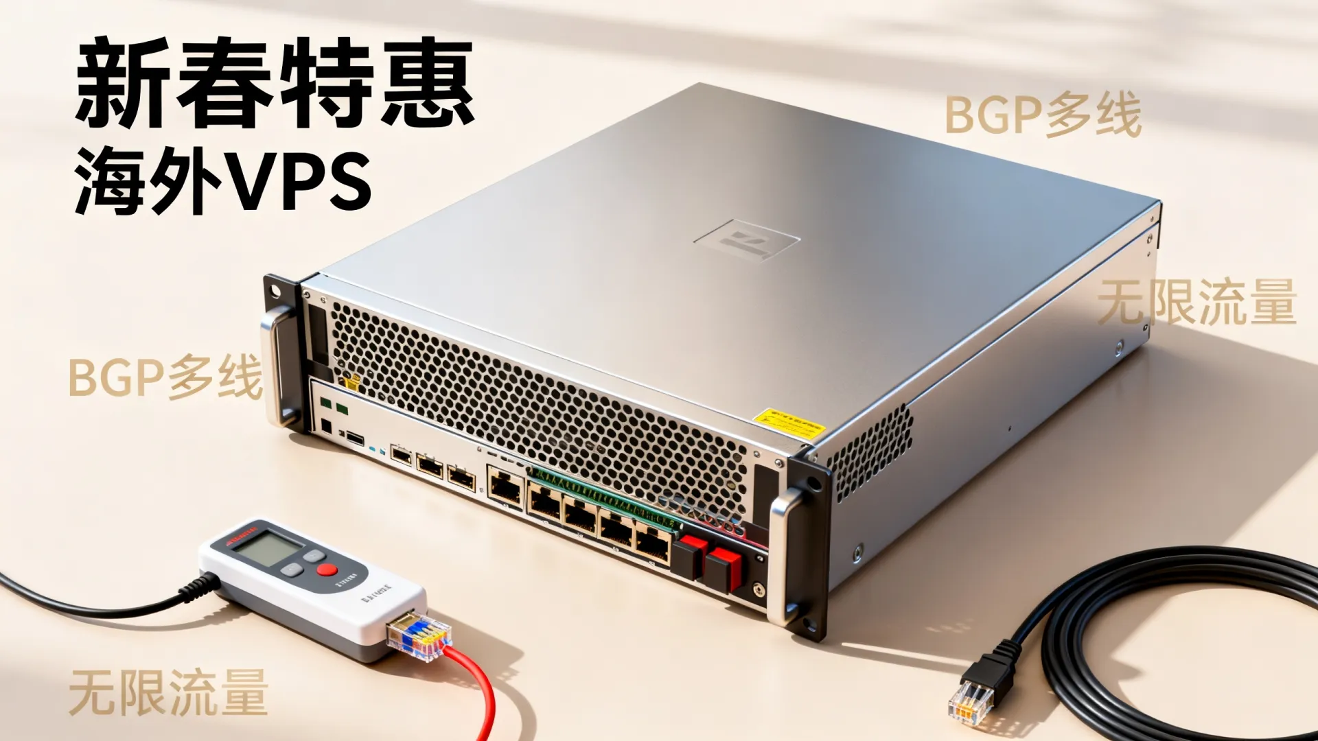 新春特惠 海外BGP多线 无限流量VPS - NVMe SSD,流量用不完,仅需 新春特惠 海外BGP多线 无限流量VPS