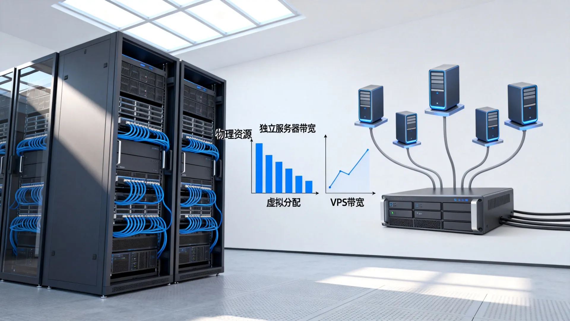 独立服务器带宽和VPS带宽区别在哪? 独立服务器带宽和VPS带宽区别在哪