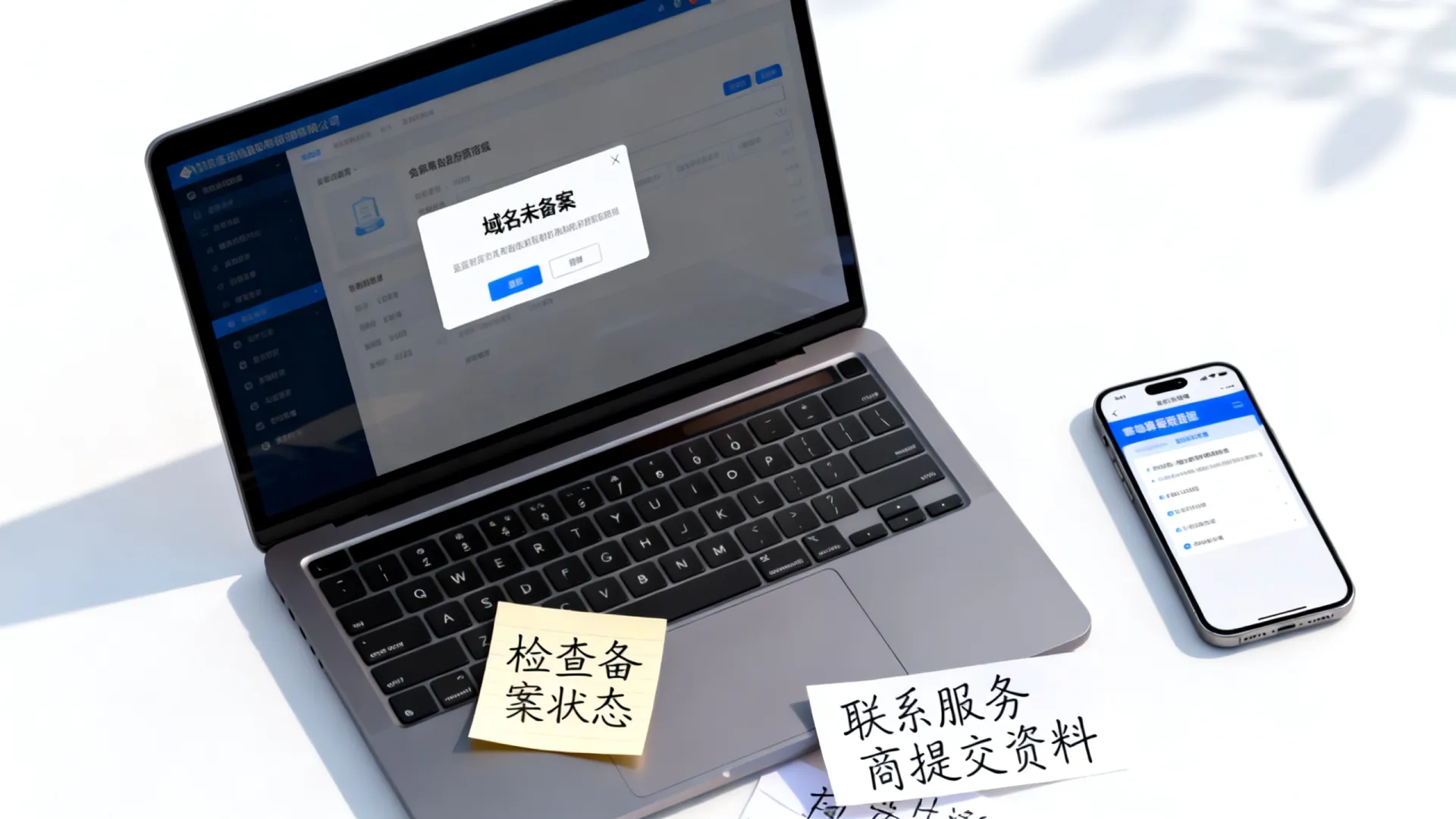 服务器提示域名未备案
